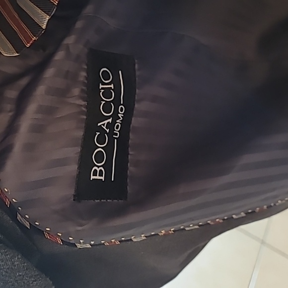 Dark Grey Men's Size 40S Jacket Blazer Bocaccio Uomo - Picture 5 of 10